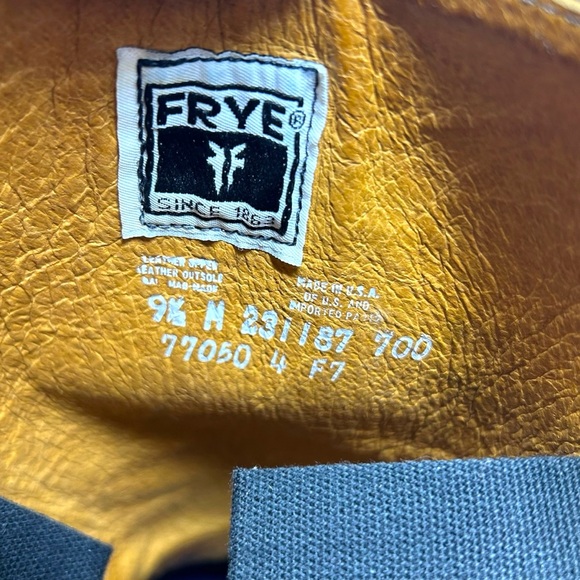 FRYE Campus Leather Stacked Heel Riding Boots Black 9.5 Women’s - Picture 10 of 13